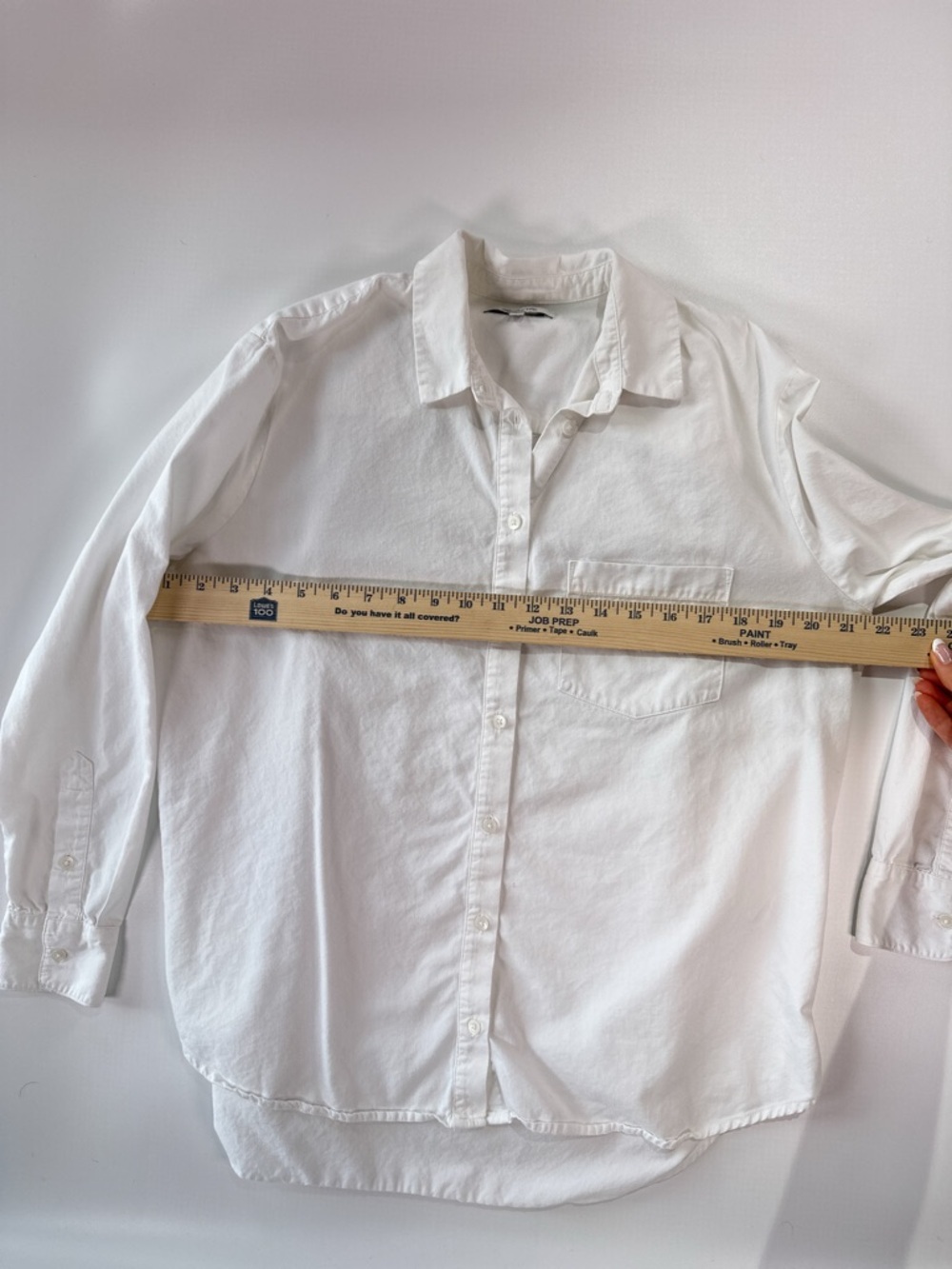 Madewell Women Central Shirt White Cotton Modal Button Up S - Picture 12 of 12